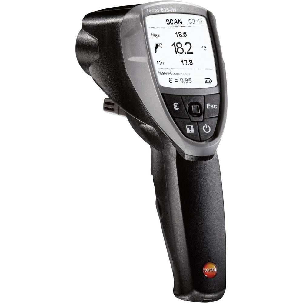 Testo 835-H1 Infrarood-thermometer Optiek 50:1 -30 - +600 °C Contactmeting