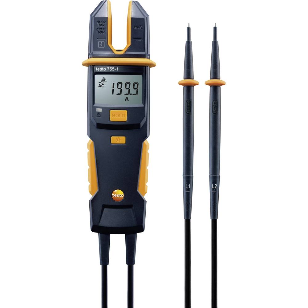 Testo 755-1 Multimeter, Stroomtang Digitaal CAT IV 600 V, CAT III 1000 V Weergave (counts): 4000