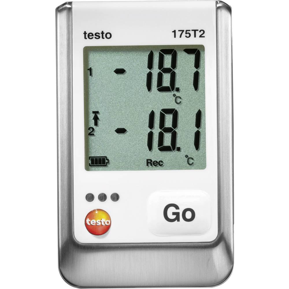 Testo 0572 1752 175 T2 Temperatuur datalogger Te meten grootheid Temperatuur -40 tot +120 °C
