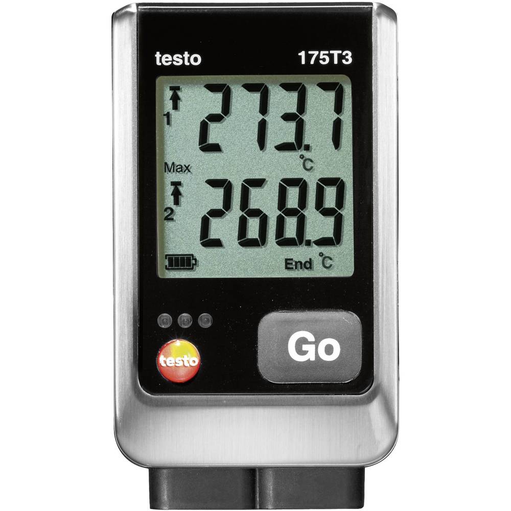 Testo 175 T3 Temperatuur datalogger Te meten grootheid: Temperatuur -50 tot +1000 °C