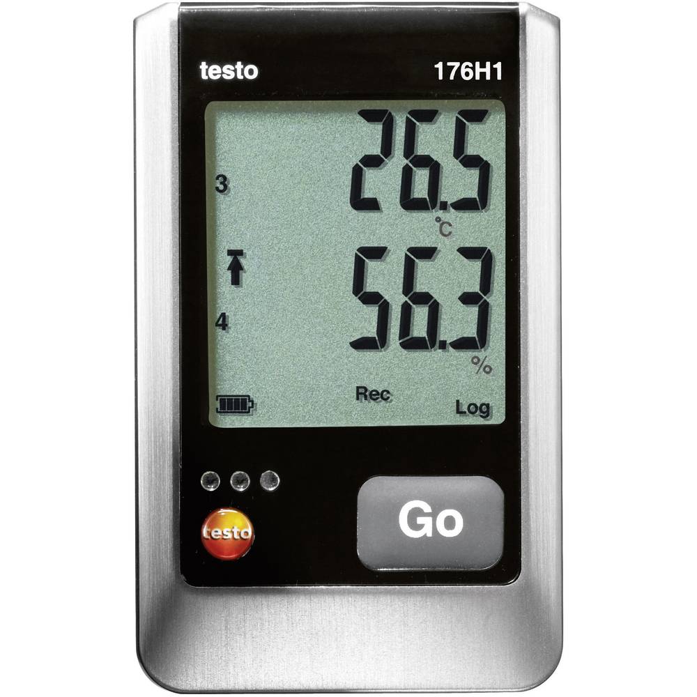 Testo 176 H1 Multidatalogger Te meten grootheid: Temperatuur, Luchtvochtigheid -40 tot 70 °C 0 tot 100 % Hrel