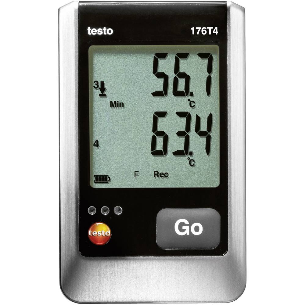 Testo 176 T4 Temperatuur datalogger Te meten grootheid: Temperatuur -200 tot 1000 °C