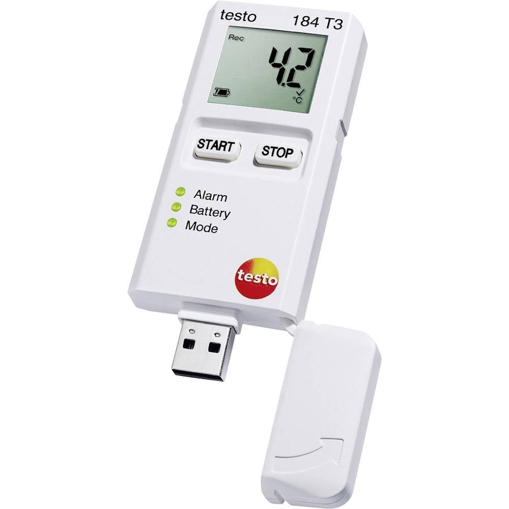 Testo 0572 1843 184 T3 Temperatuur datalogger Te meten grootheid Temperatuur -35 tot +70 °C