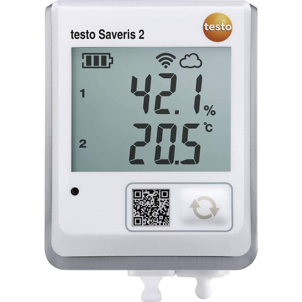 Testo 0572 2035 Saveris 2-H2 Multidatalogger Te meten grootheid Temperatuur, Luchtvochtigheid -30 tot 70 °C 0 tot 100 % Hrel