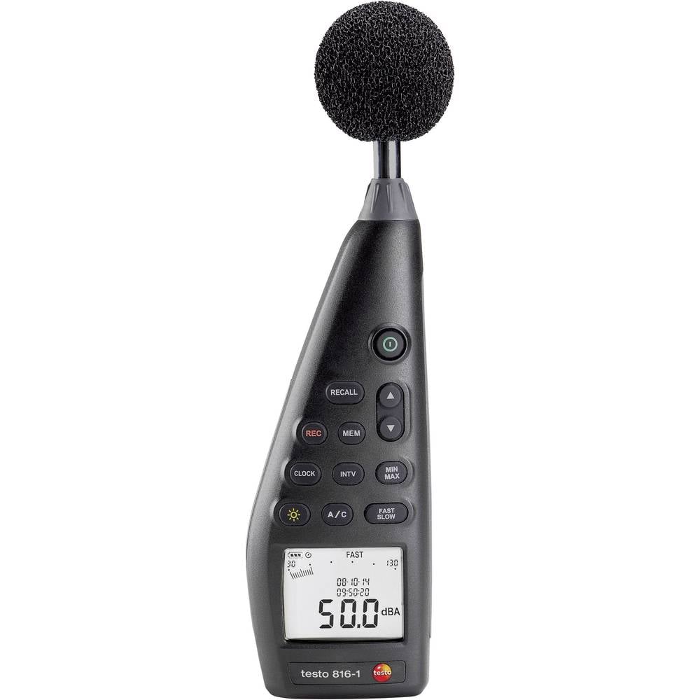 Testo 816-1 Decibelmeter Datalogger 30 - 130 dB 20 Hz - 8000 Hz