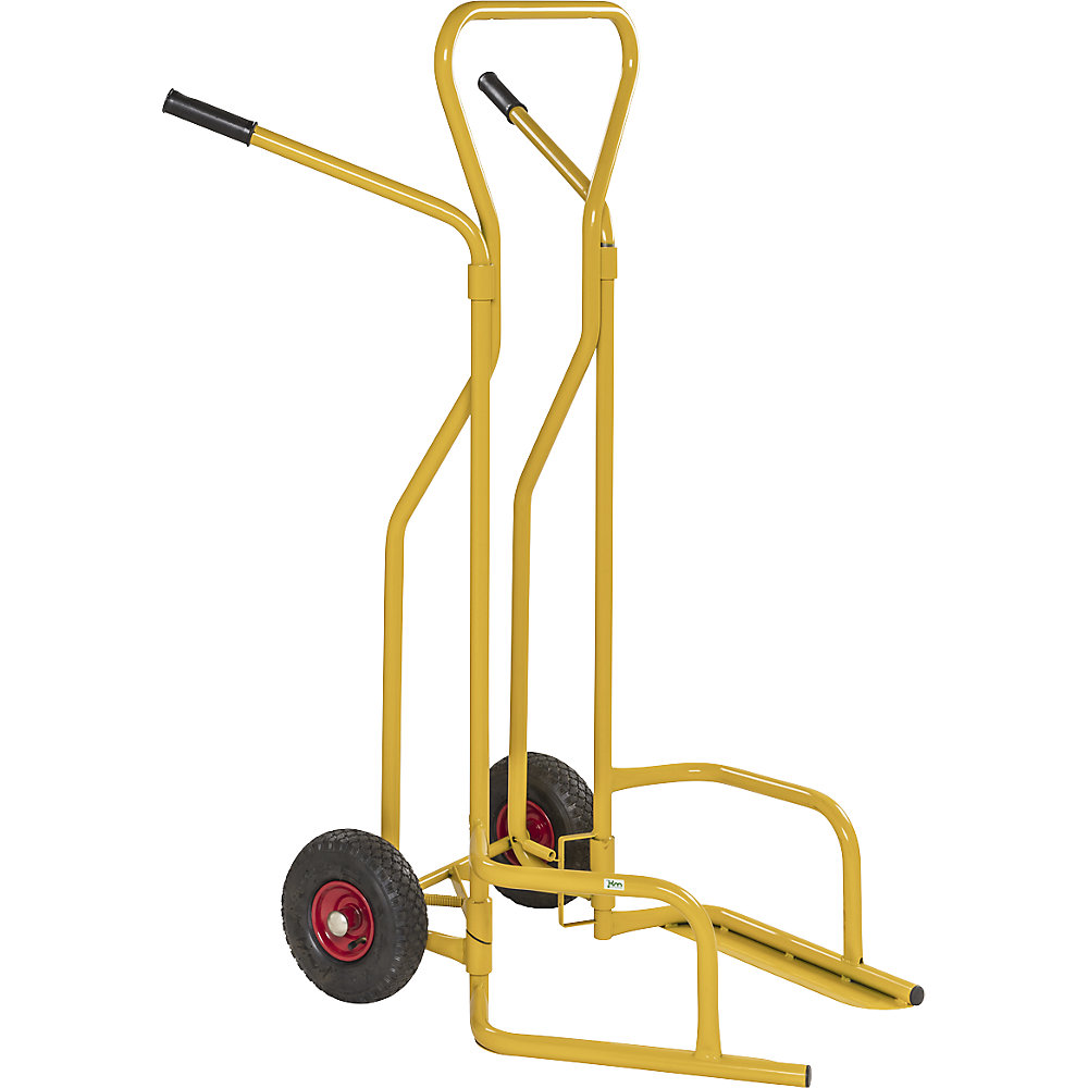 KONGAMEK Bandenwagen, laadvermogen 200 kg, geel, vanaf 5 stuks