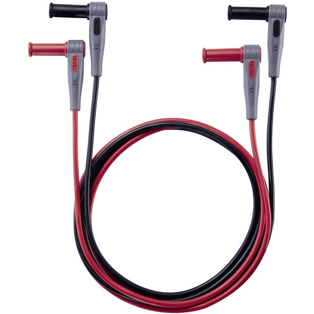 Testo 0590 0014 Veiligheidsmeetsnoerenset Stekker 4 mm Stekker 4 mm 1.00 m Zwart, Rood 1 stuk(s)