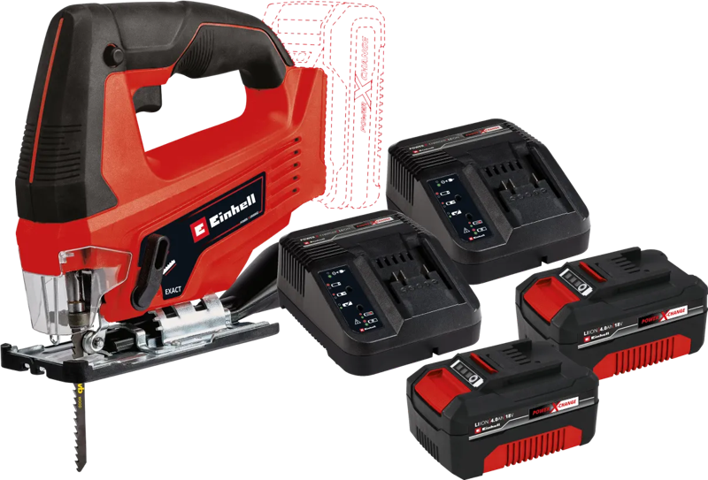 Einhell TC-JS 18 Li Solo 4,0 Ah Accu (2x) Starterspakket