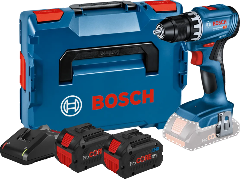 Bosch Professional GSR 18V-45 8,0 Ah ProCORE Accu (2x) Starterspakket