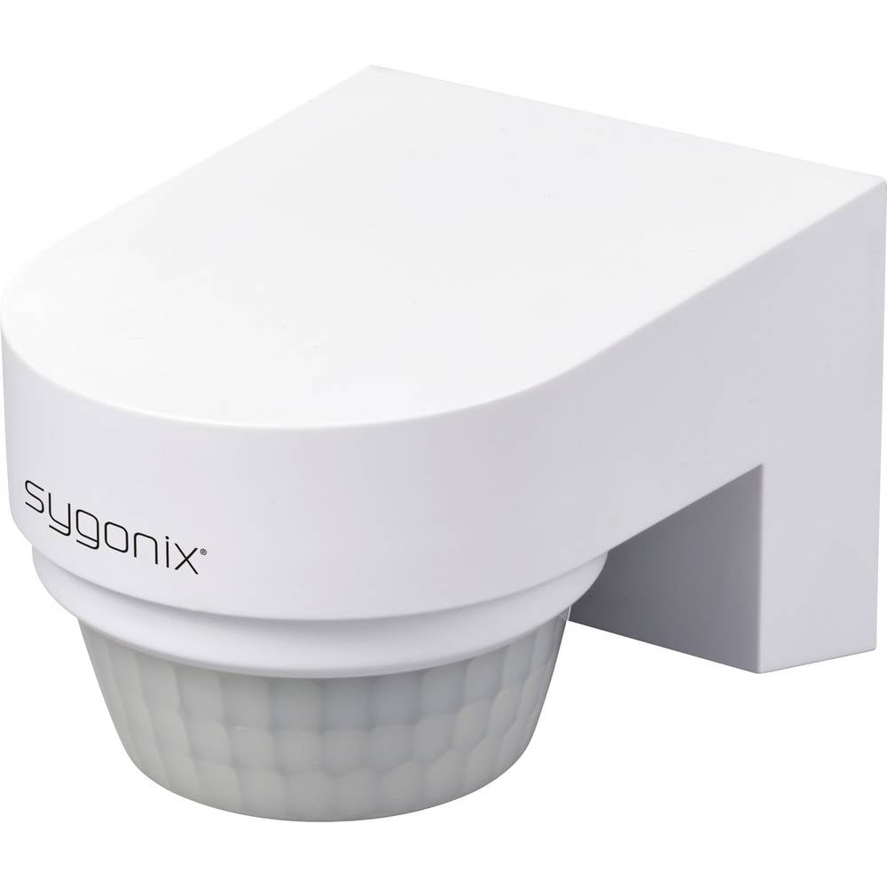Sygonix SY-6733030 PIR-bewegingsmelder Wand, Oppervlakmontage 240 ° Relais Wit IP65