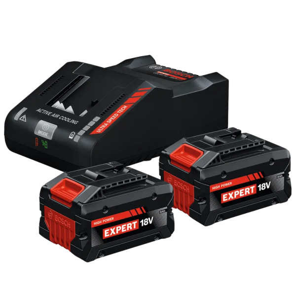 Bosch EXBA18V-80 / 160 Accu Starterset (2x 8.0Ah) + Lader