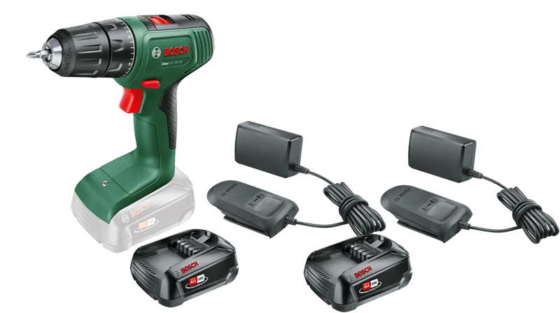 Bosch EasyDrill 18V-40 2,5 Ah Accu (2x) Starterspakket