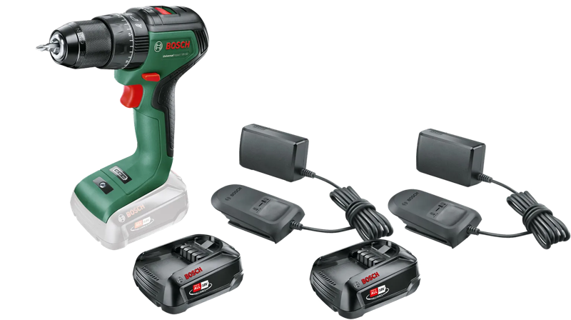 Bosch UniversalImpact 18V-60 2,5 Ah Accu (2x) Starterspakket