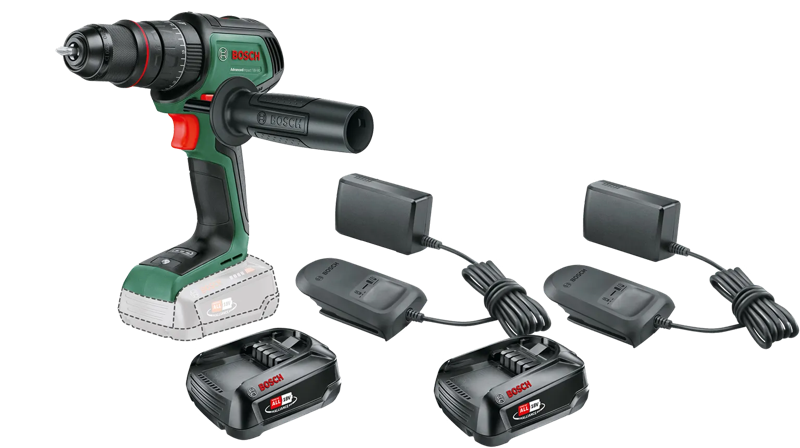 Bosch AdvancedImpact 18V-80 2,5 Ah Accu (2x) Starterspakket