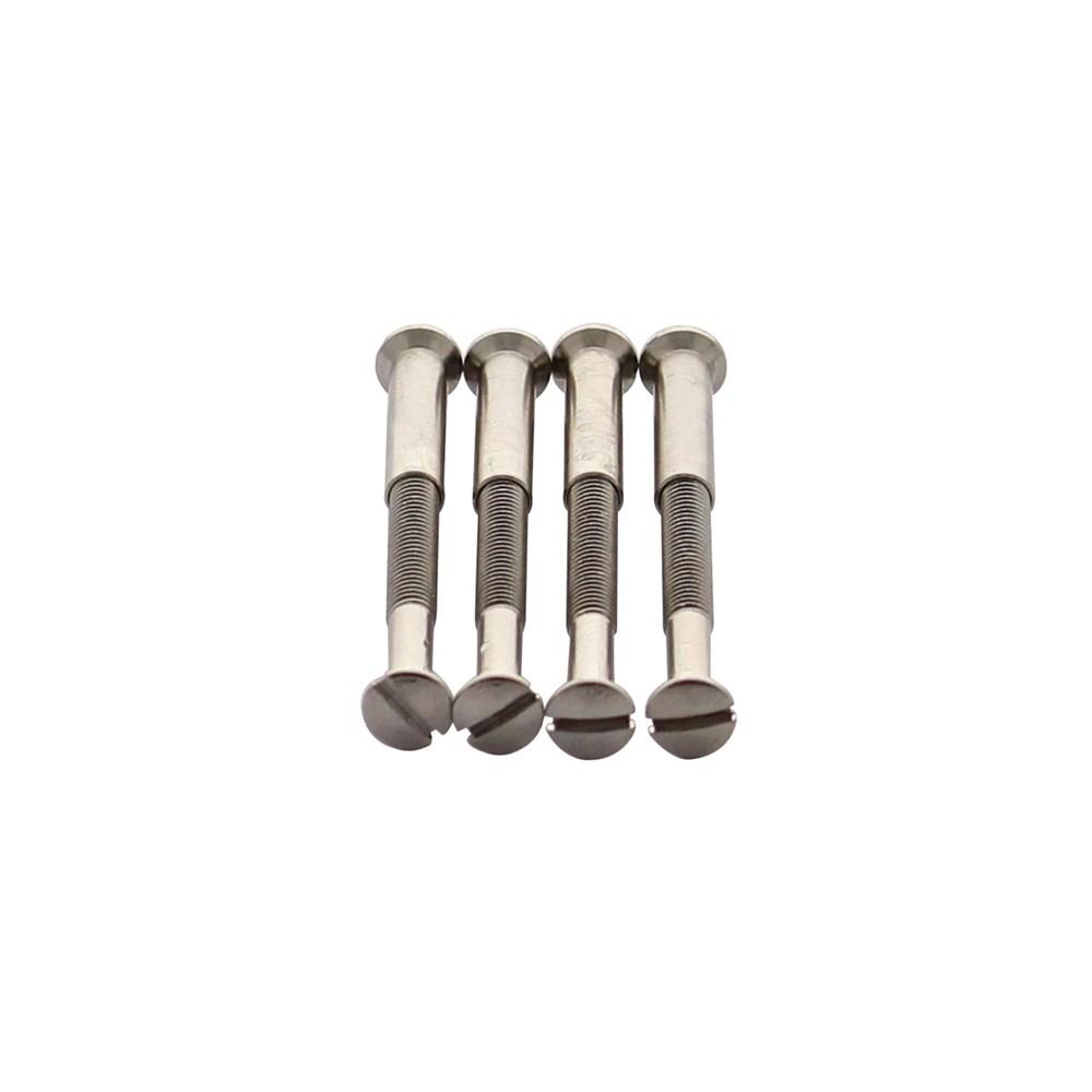 Intersteel Accessoireset F: 4 patentboutjes M4x38mm met hulsjes M4 staal vernikkeld