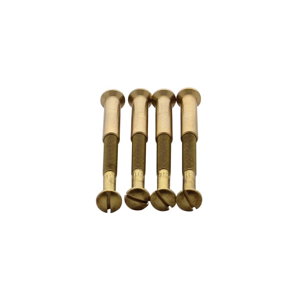 Intersteel Accessoireset G: 4 patentboutjes M4x38mm met hulsjes M4 messing