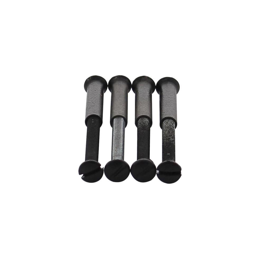 Intersteel Accessoireset J: 4 patentboutjes M4x35mm met hulsjes M4 zwart