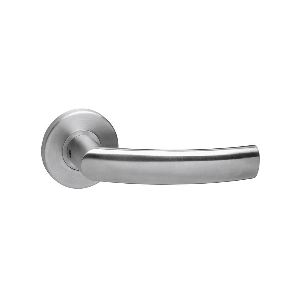 Intersteel Gatdeel rechts Blok op kunststof rozet RVS