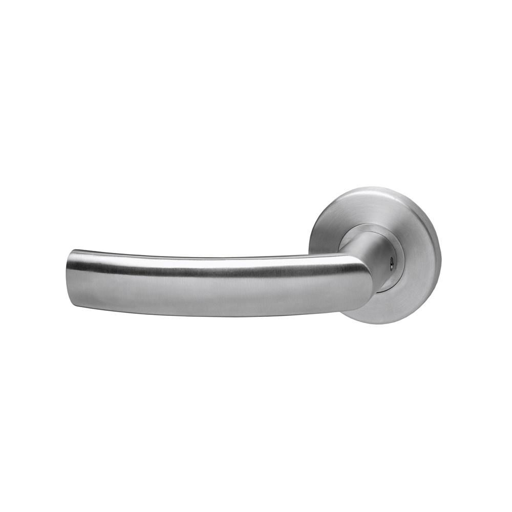 Intersteel Gatdeel links Blok op kunststof rozet RVS