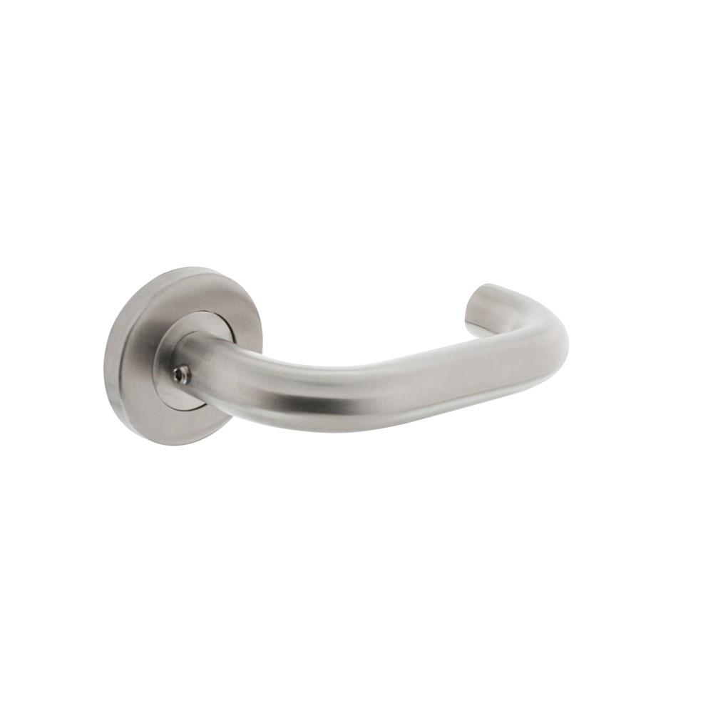 Intersteel Gatdeel rechts 1271 Rond op rond rozet staal met 7mm nok RVS