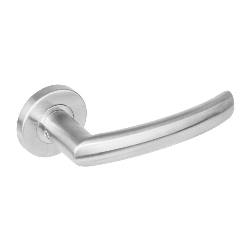 Intersteel Gatdeel 1278 rechts Blok op rond rozet staal met 7mm nok RVS