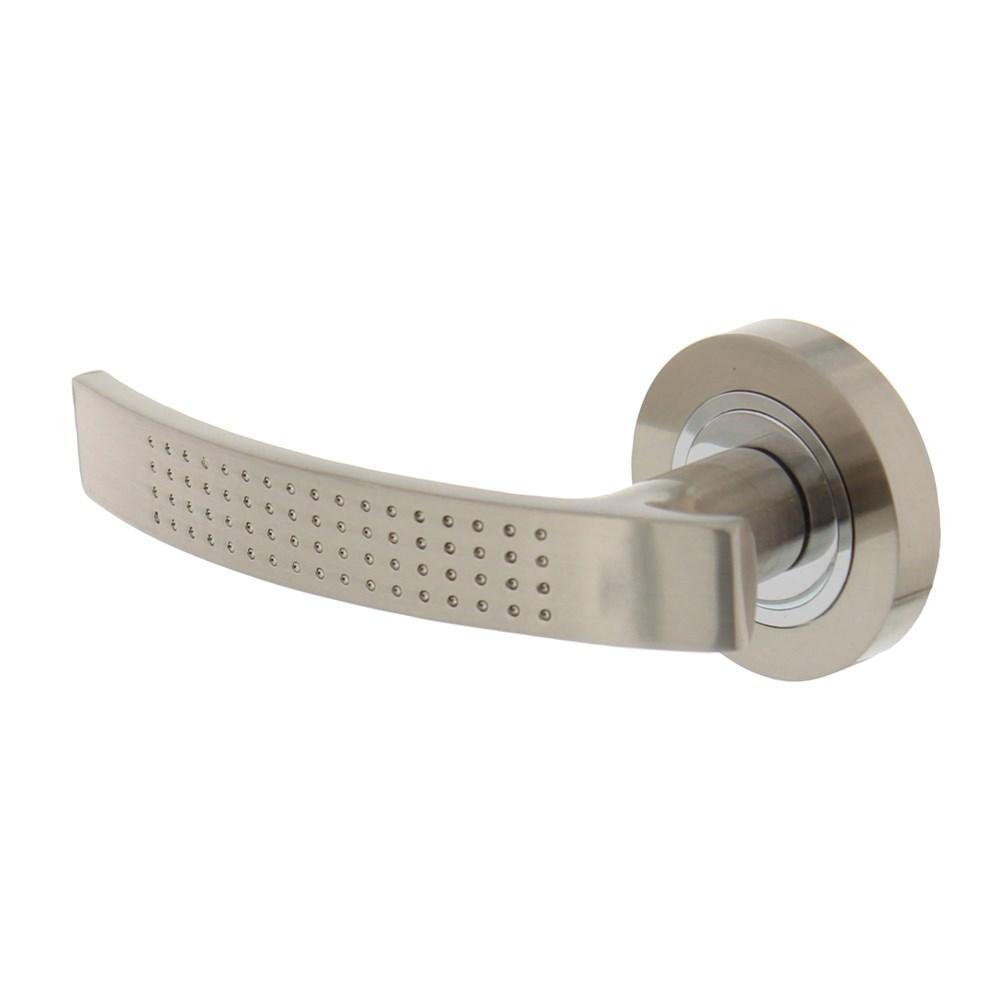 Intersteel Gatdeel links 1696 William op rond rozet 7mm nokken nikkel mat