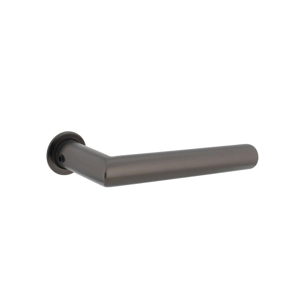 Intersteel Gatdeel Jura met ronde minimalistische rozetten, zelfklevend, ø30mm rvs antraciet-grijs