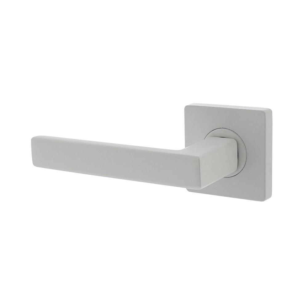 Intersteel Gatdeel links Hera op vierkant rozet 55x55x10mm met nokken wit