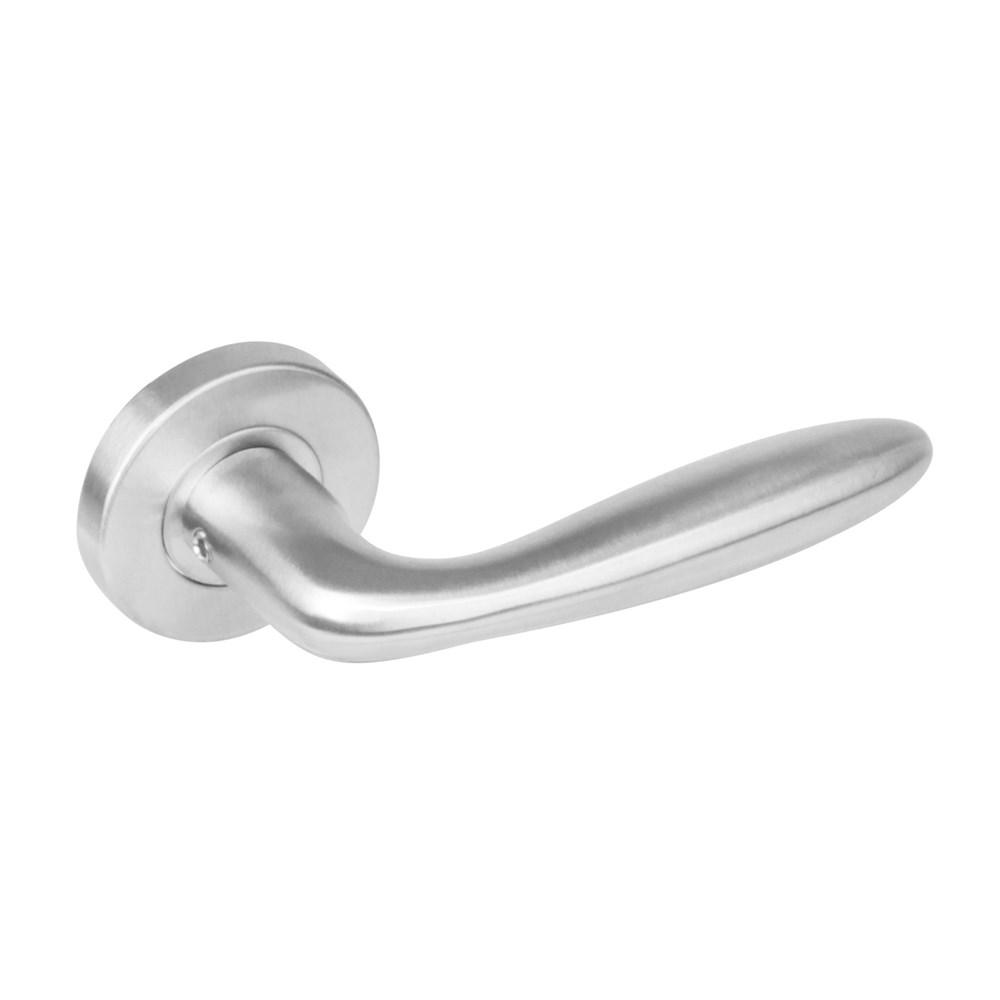 Intersteel Gatdeel rechts 1281 Jupiter op rond rozet staal met 7mm nok RVS