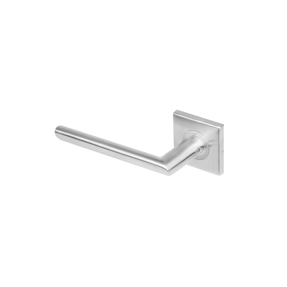 Intersteel Gatdeel links 1243 ovaal Hoek 90°op rozet vierkant dubbel geveerd RVS