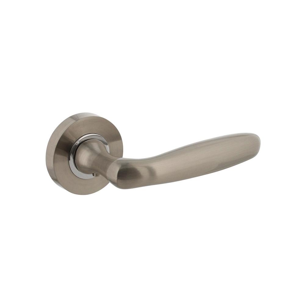 Intersteel Gatdeel rechts 1692 Bjorn op rond rozet 7mm nokken nikkel mat