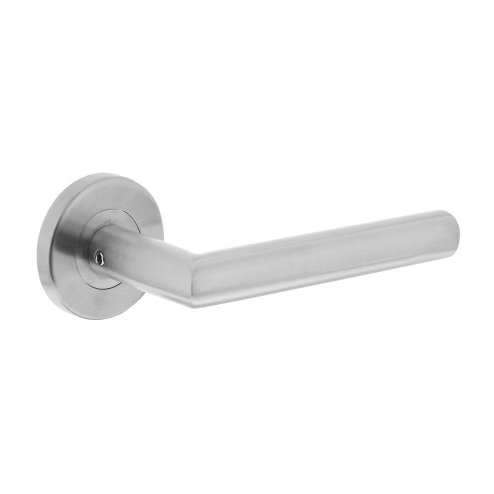 Intersteel Gatdeel rechts Hoek 90°op rond rozet 55mm plus 7mm nokken RVS EN1906/4