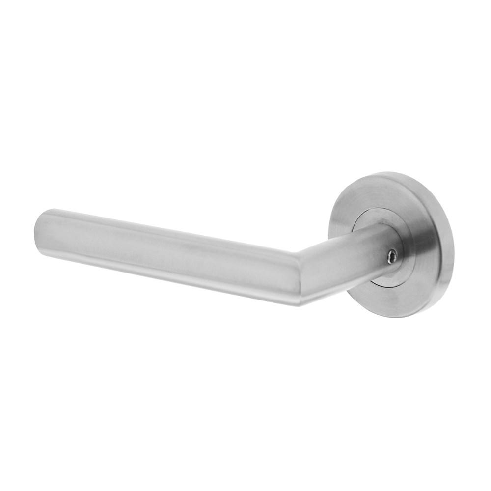 Intersteel Gatdeel links Hoek 90°op rond rozet 55mm plus 7mm nokken RVS EN1906/4