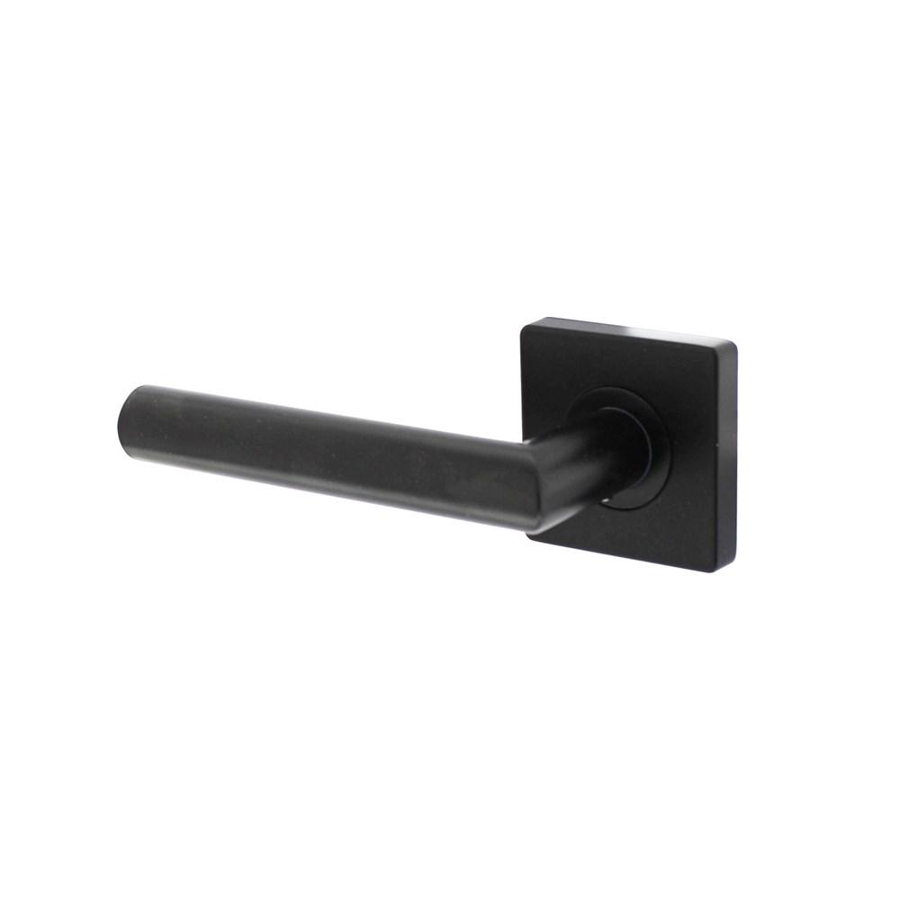 Intersteel Gatdeel links Bastian op rozet 55x55x10mm zwart