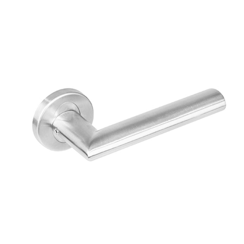 Intersteel Gatdeel rechts 1283 Girona op rond rozet staal met 7mm nok RVS