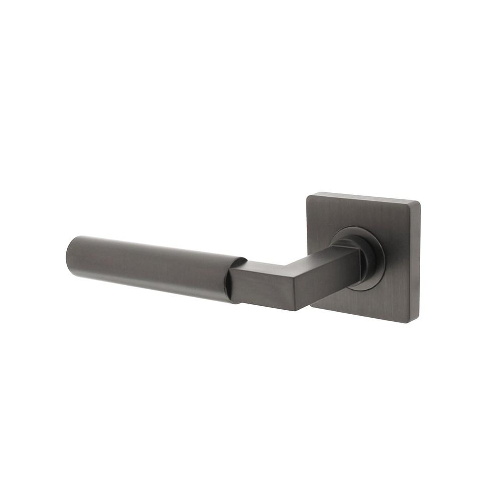 Intersteel Gatdeel links Baustil op vierkante rozet met nokken 55x55x10mm antraciet-grijs