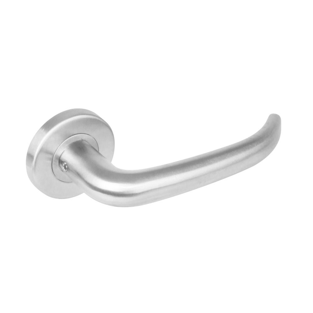 Intersteel Gatdeel rechts 1282 sabel op rond rozet staal met 7mm nok RVS