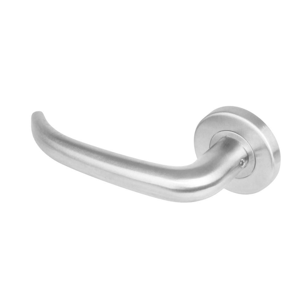 Intersteel Gatdeel links 1282 Sabel op rond rozet staal met 7mm nok RVS