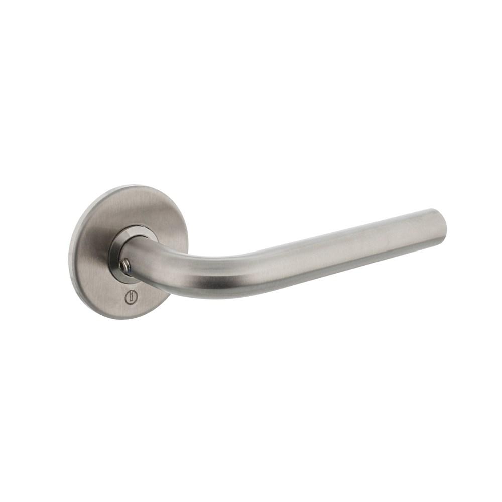 Intersteel Gatdeel recht ø16mm slank op rozet plat zonder veer RVS