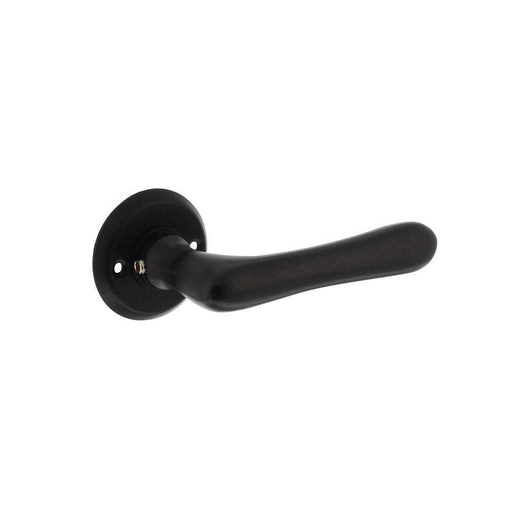 Intersteel Gatdeel Trento met rozet ø50x5mm zwart