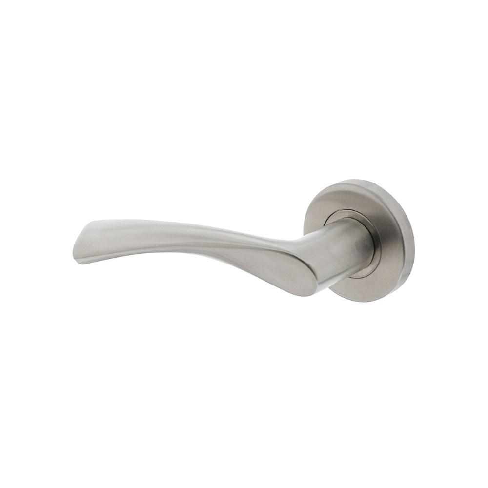 Intersteel Gatdeel links 1279 Vlinder op rond rozet staal met 7mm nok RVS