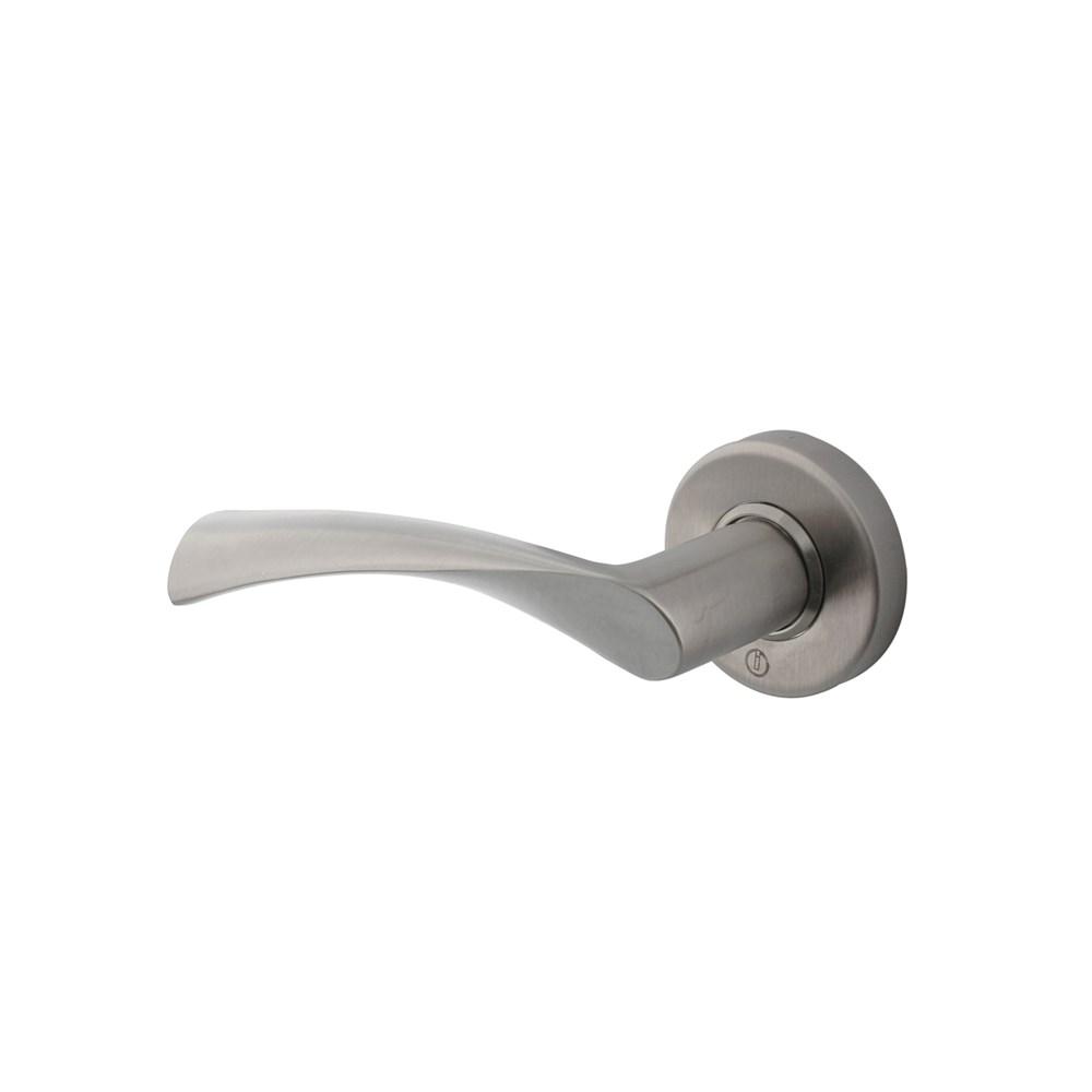 Intersteel Gatdeel links massief Vlinder op rozet met ring met veer RVS
