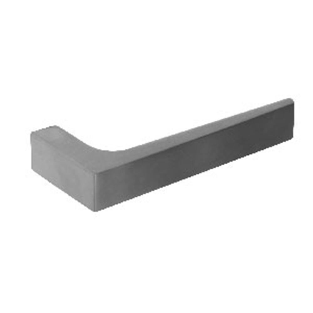 Intersteel Gatdeel rechts Moors No.1 met rozet vierkant plat verdekt RVS