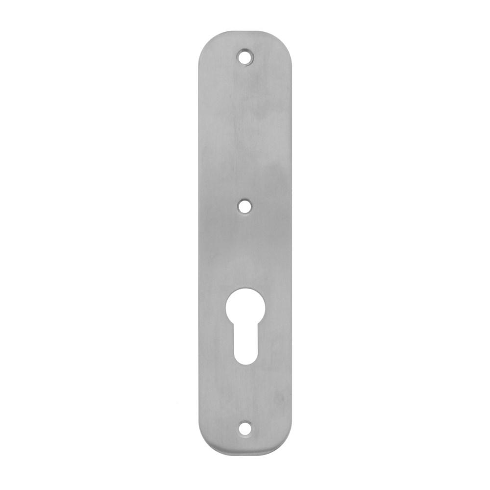 Intersteel Schild plat 190x42x2mm profielcilindergat 72mm RVS