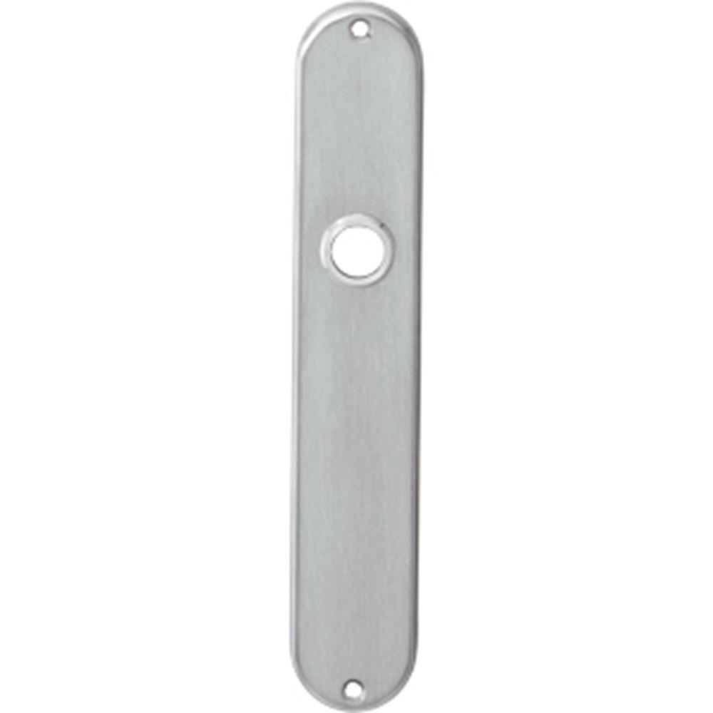 Intersteel Langschild ovaal 220x41mm profielcilindergat 92mm RVS