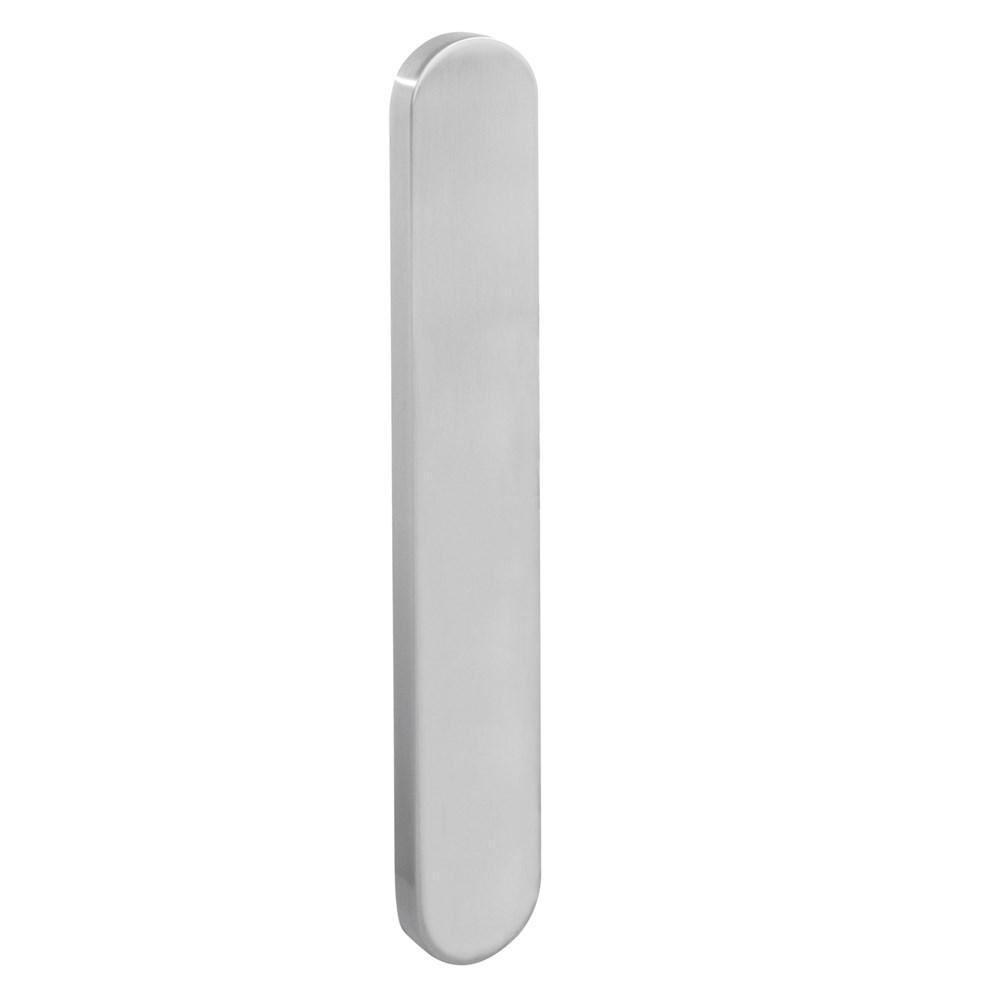 Intersteel Schild XL ovaal verdekt 278x40x10mm geheel blind RVS
