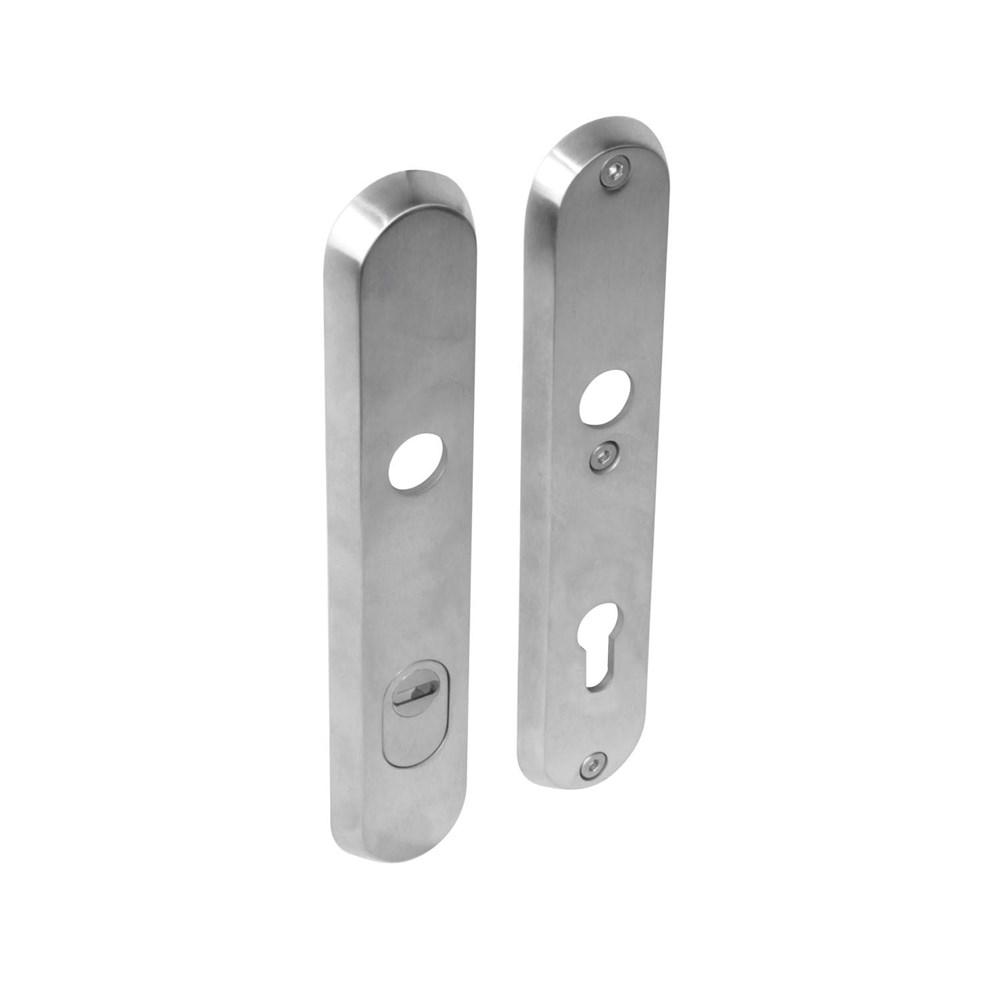 Intersteel SKG3 NM-veiligheid-schilden doorgaand profielcilindergat 92mm met kerntrek beveiliging RVS