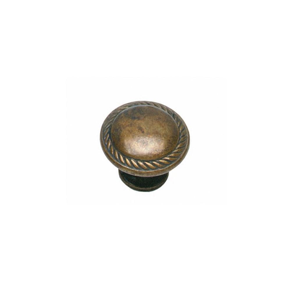 Intersteel Knop rond/kabel 25mm antiek