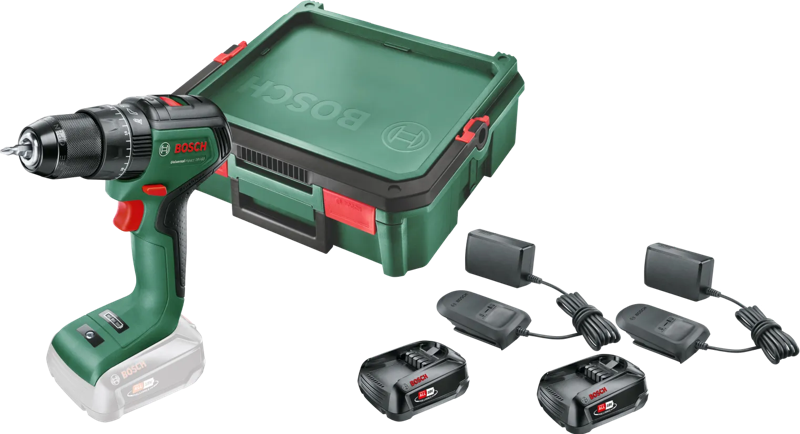 Bosch UniversalImpact 18V-60 2,5 Ah Accu (2x) SystemBox S Starterspakket