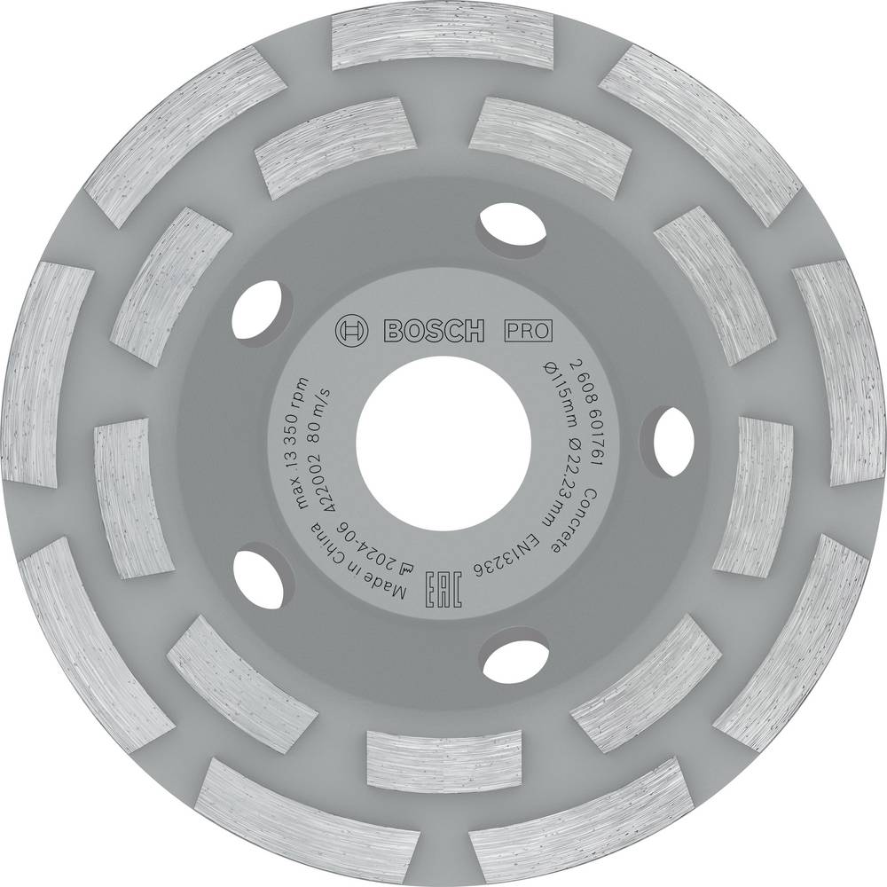 Bosch Accessories 2608601761 Komschijf Expert for concrete met lange levensduur Bosch Power Tools Diameter: 115 mm 1 stuk(s)